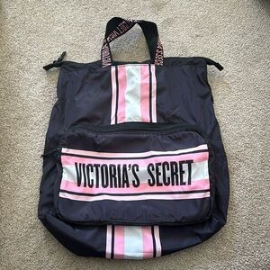 Victoria’s Secret black and pink backpackk